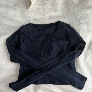 lululemon athletica Dark Blue Long Sleeve Top